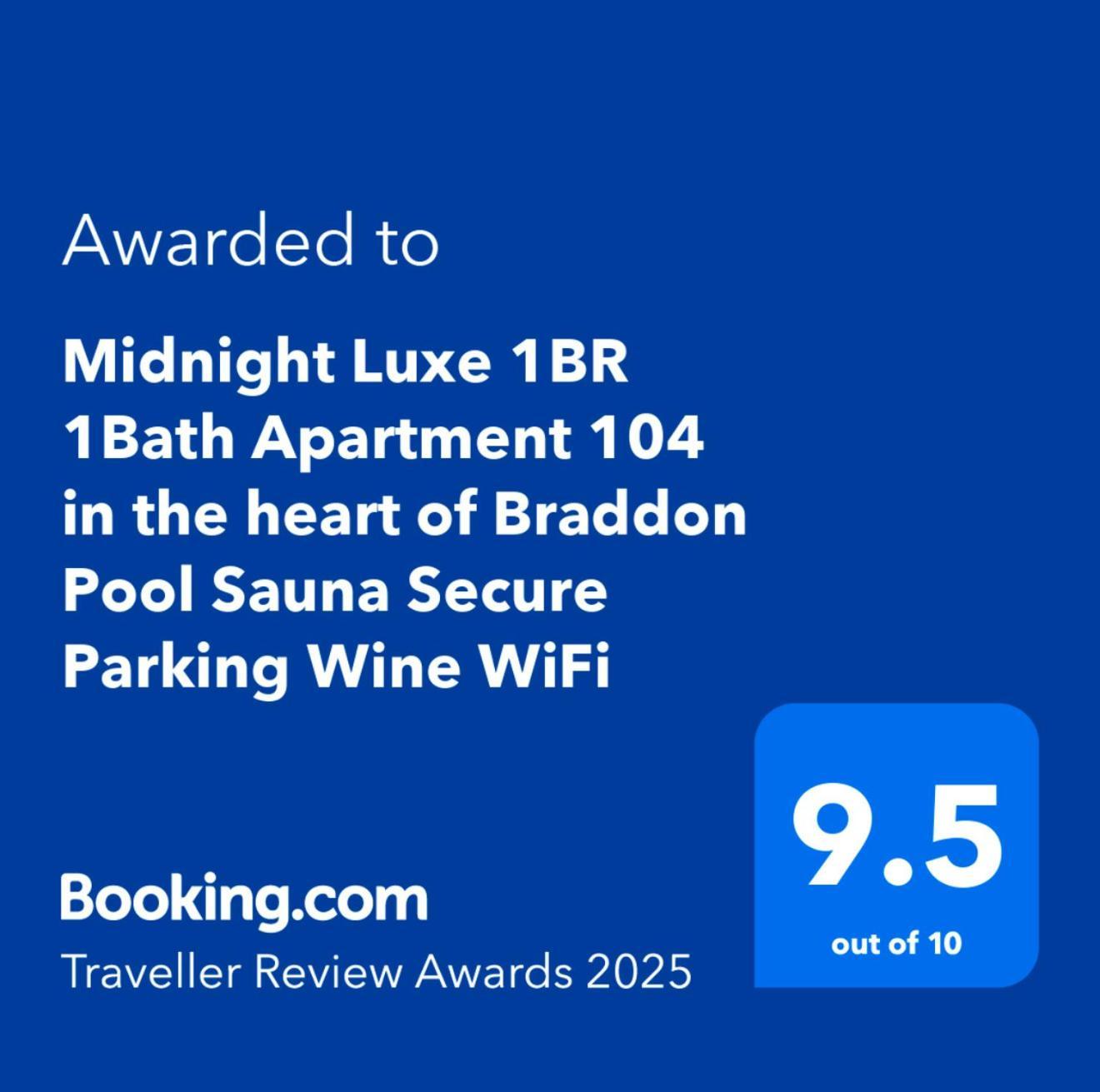 Midnight Luxe 1Br 1Bath Apartment 104 In The Heart Of Braddon Pool Sauna Secure Parking Wine Wifi Канбера Екстериор снимка